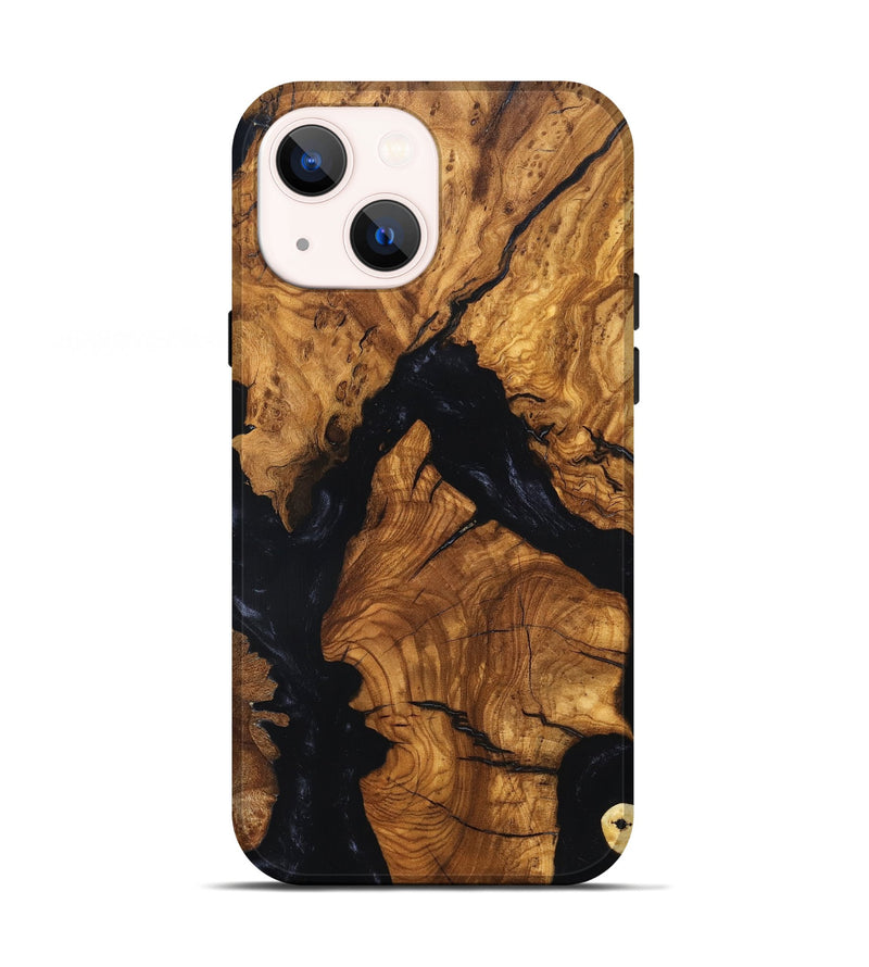 iPhone 13 Wood Live Edge Phone Case - Rod (Ancient Olive, 819257)