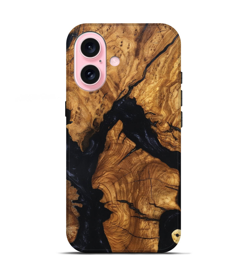 iPhone 17 Wood Live Edge Phone Case - Rod (Ancient Olive, 819257)