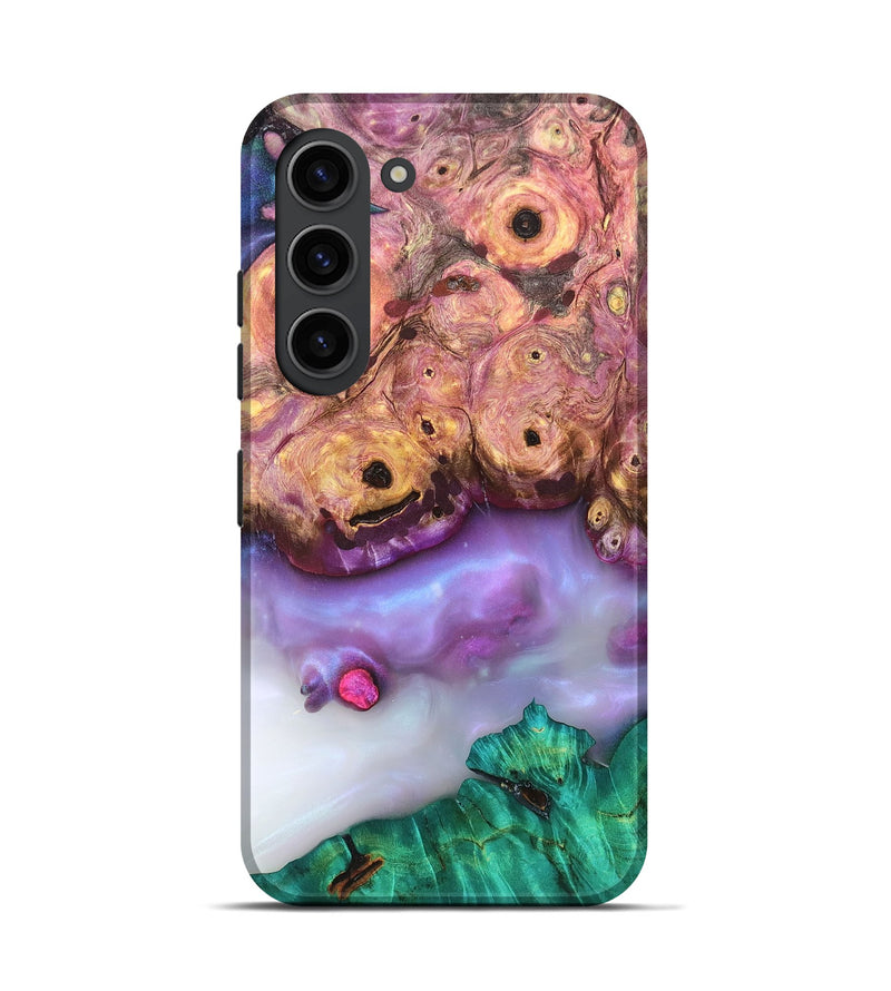 Galaxy S23 Wood Live Edge Phone Case - Laura (Clear, 819258)