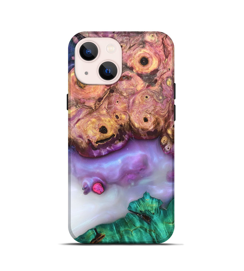 iPhone 13 mini Wood Live Edge Phone Case - Laura (Clear, 819258)