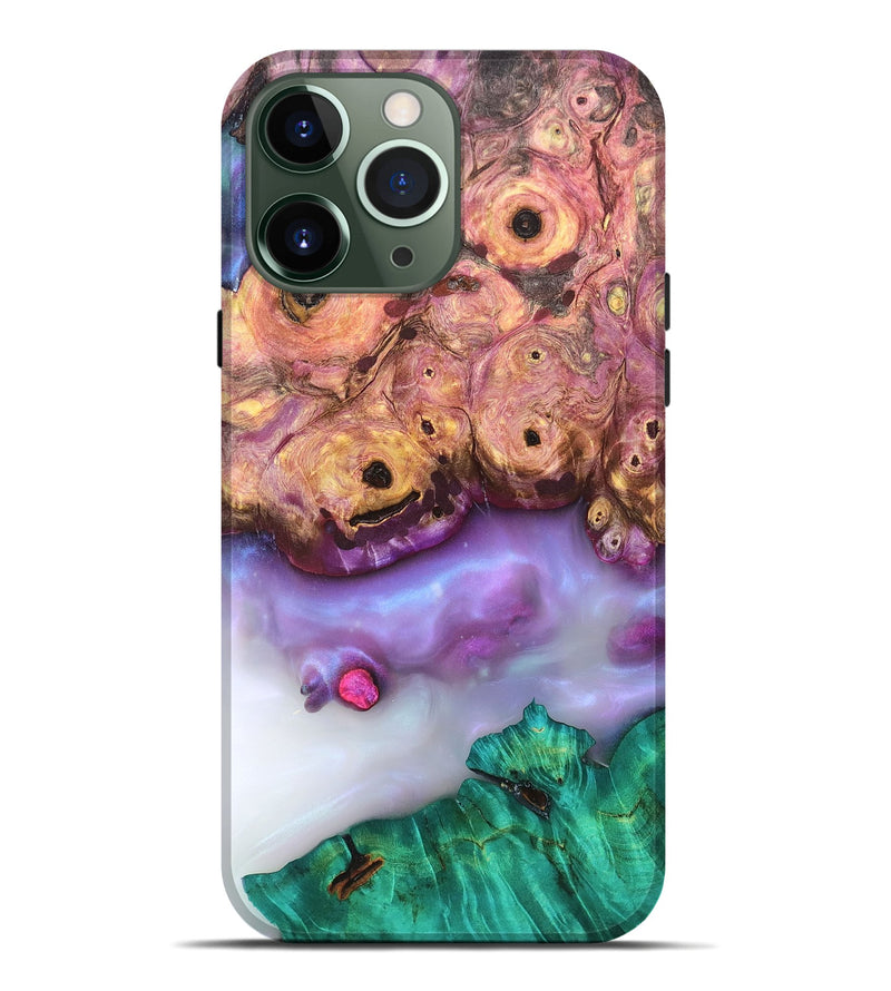 iPhone 13 Pro Max Wood Live Edge Phone Case - Laura (Clear, 819258)