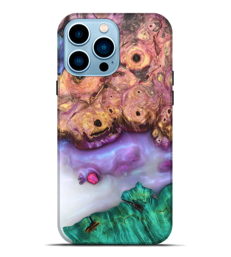 iPhone 14 Pro Max Wood Live Edge Phone Case - Laura (Clear, 819258)
