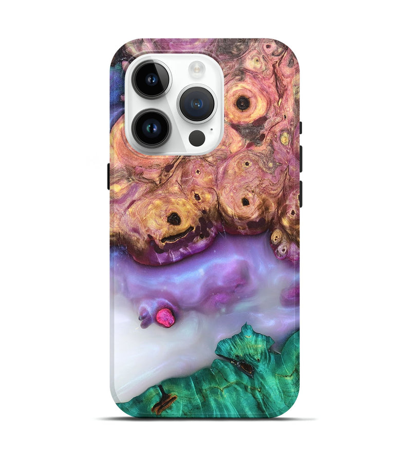 iPhone 15 Pro Wood Live Edge Phone Case - Laura (Clear, 819258)