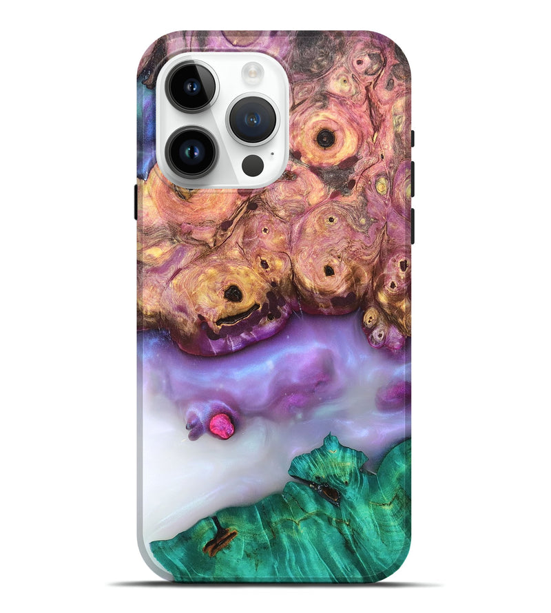 iPhone 15 Pro Max Wood Live Edge Phone Case - Laura (Clear, 819258)