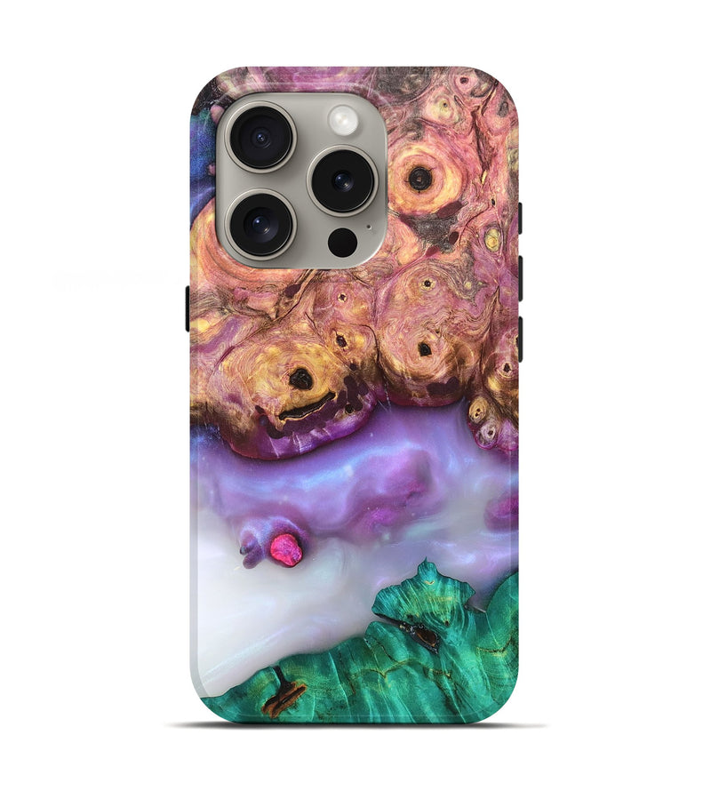 iPhone 16 Pro Wood Live Edge Phone Case - Laura (Clear, 819258)