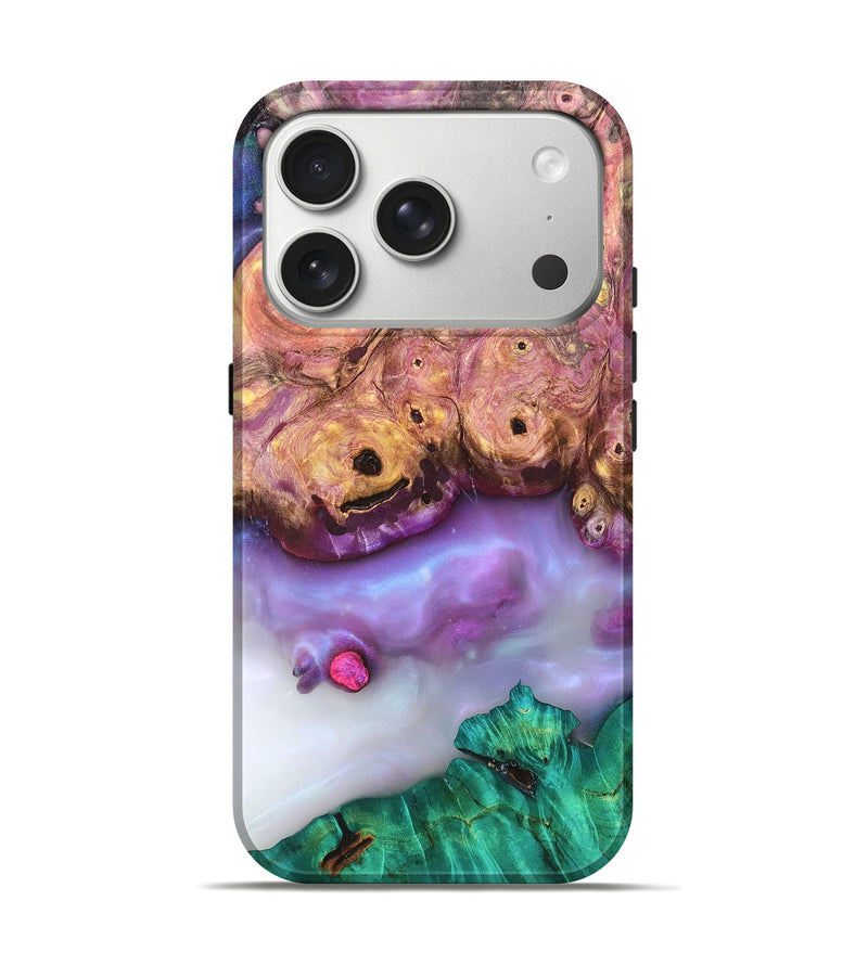 iPhone 17 Pro Wood Live Edge Phone Case - Laura (Clear, 819258)