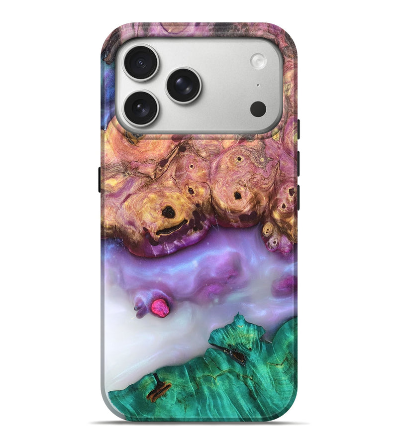 iPhone 17 Pro Max Wood Live Edge Phone Case - Laura (Clear, 819258)