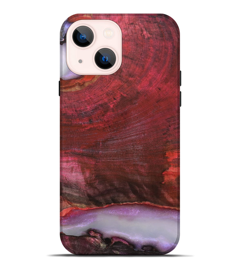 iPhone 14 Plus Wood Live Edge Phone Case - Almeda (Clear, 819259)