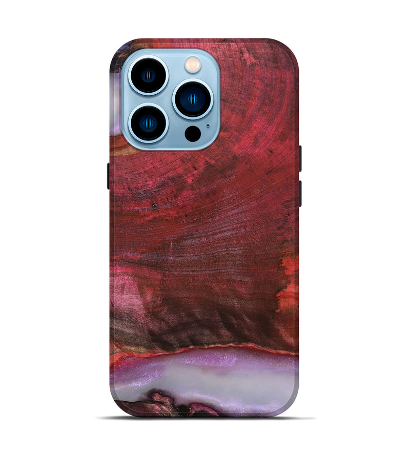 iPhone 14 Pro Wood Live Edge Phone Case - Almeda (Clear, 819259)