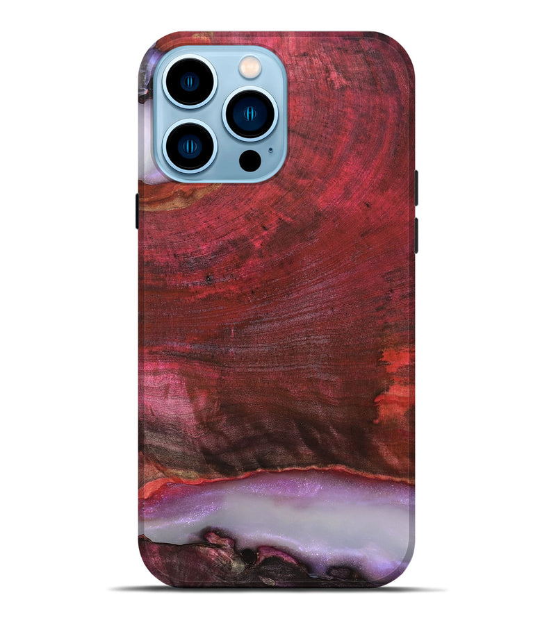 iPhone 14 Pro Max Wood Live Edge Phone Case - Almeda (Clear, 819259)