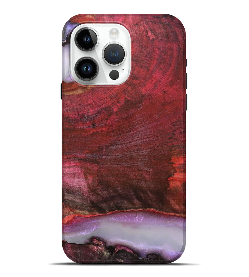 iPhone 15 Pro Max Wood Live Edge Phone Case - Almeda (Clear, 819259)