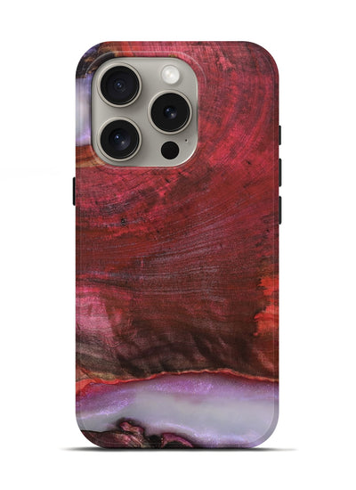 iPhone 16 Pro Wood Live Edge Phone Case - Almeda (Clear, 819259)
