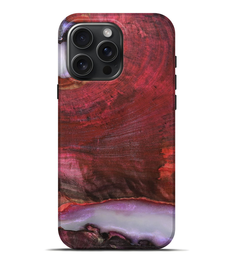 iPhone 16 Pro Max Wood Live Edge Phone Case - Almeda (Clear, 819259)