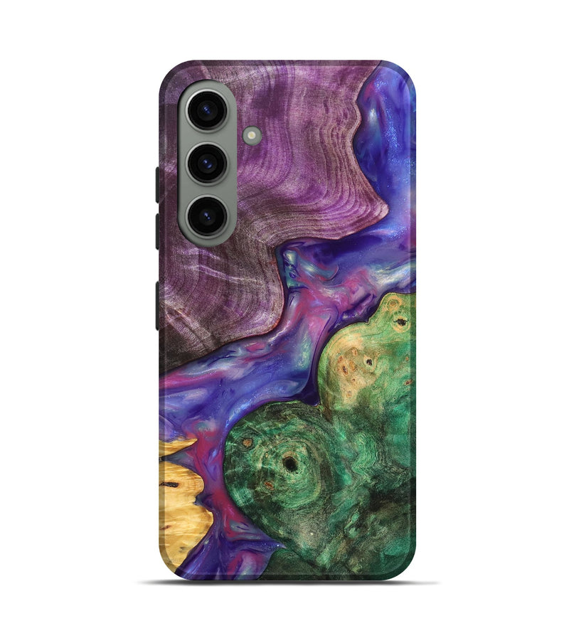 Galaxy S24 Wood Live Edge Phone Case - Cristal (Purple, 819260)