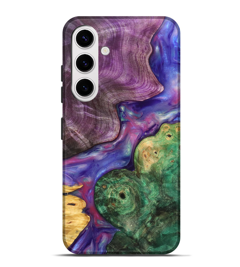 Galaxy S25 Plus Wood Live Edge Phone Case - Cristal (Purple, 819260)