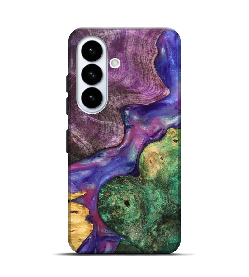 Galaxy S26 Wood Live Edge Phone Case - Cristal (Purple, 819260)