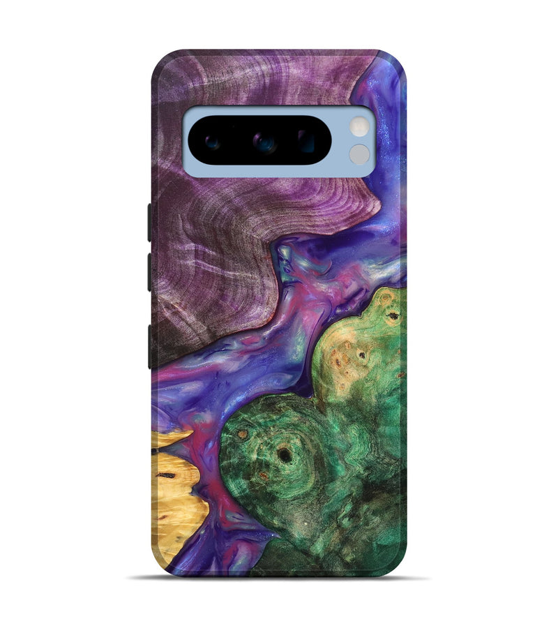Pixel 8 Pro Wood Live Edge Phone Case - Cristal (Purple, 819260)