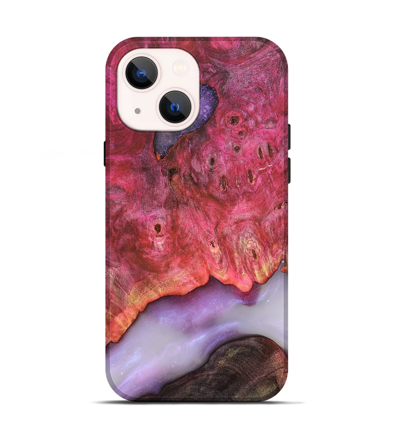iPhone 13 Wood Live Edge Phone Case - Dixie (Clear, 819261)