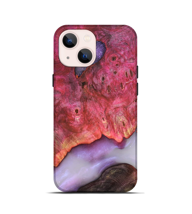 iPhone 13 mini Wood Live Edge Phone Case - Dixie (Clear, 819261)