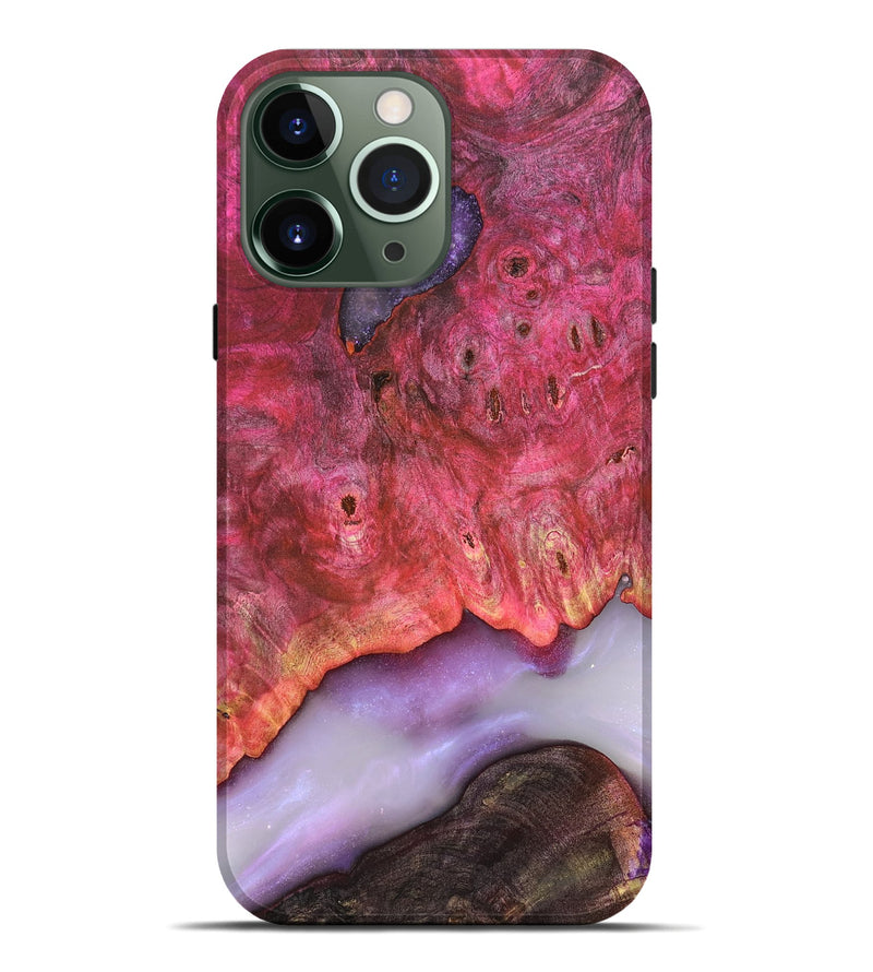 iPhone 13 Pro Max Wood Live Edge Phone Case - Dixie (Clear, 819261)