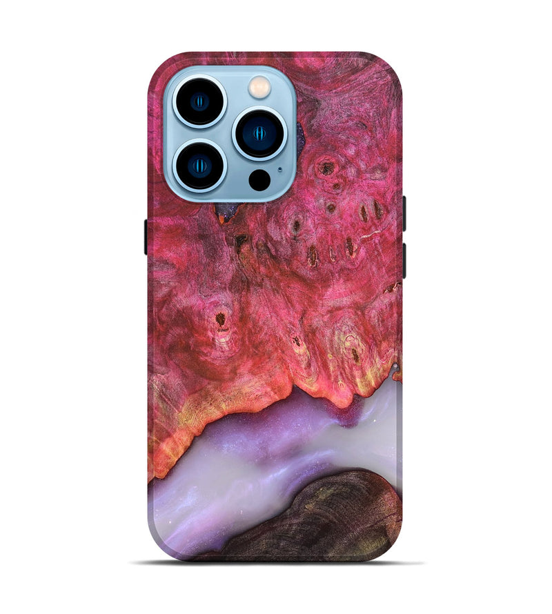 iPhone 14 Pro Wood Live Edge Phone Case - Dixie (Clear, 819261)