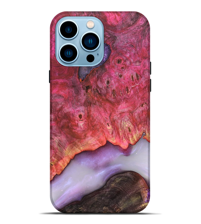 iPhone 14 Pro Max Wood Live Edge Phone Case - Dixie (Clear, 819261)