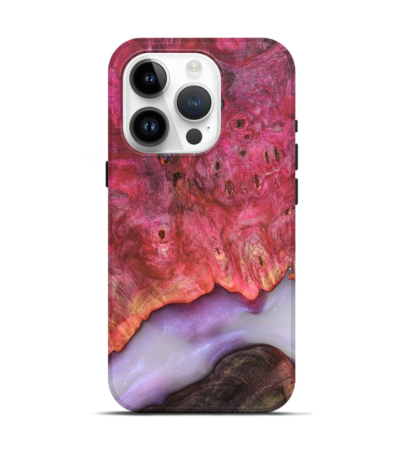 iPhone 15 Pro Wood Live Edge Phone Case - Dixie (Clear, 819261)