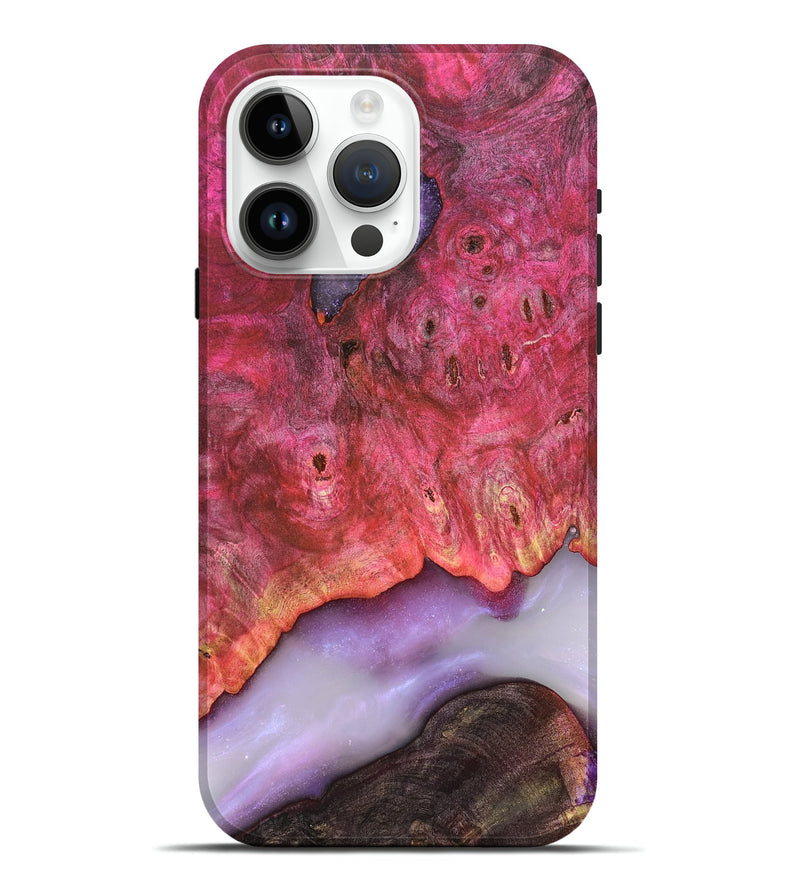 iPhone 15 Pro Max Wood Live Edge Phone Case - Dixie (Clear, 819261)