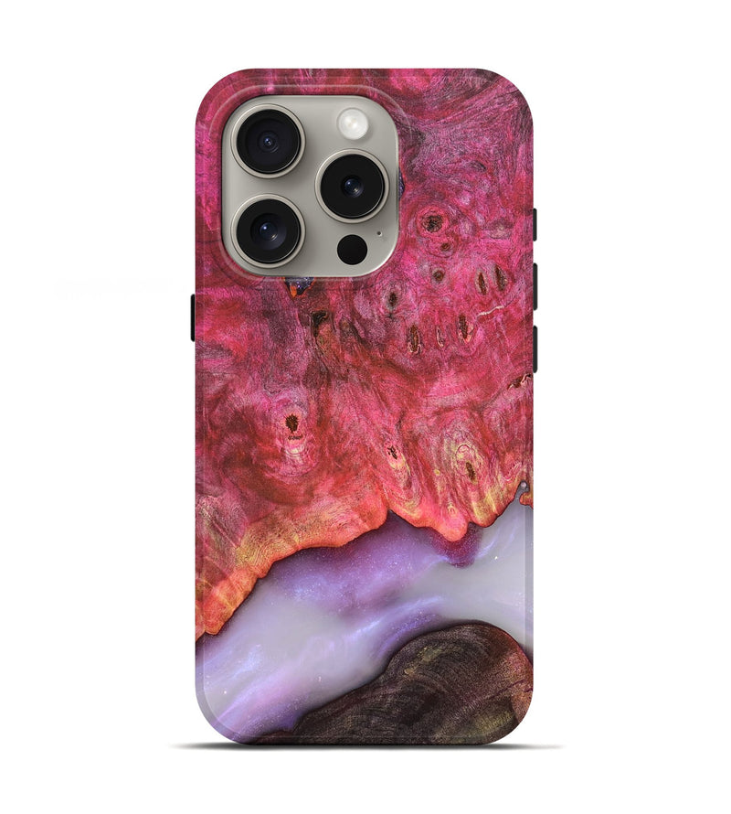iPhone 16 Pro Wood Live Edge Phone Case - Dixie (Clear, 819261)