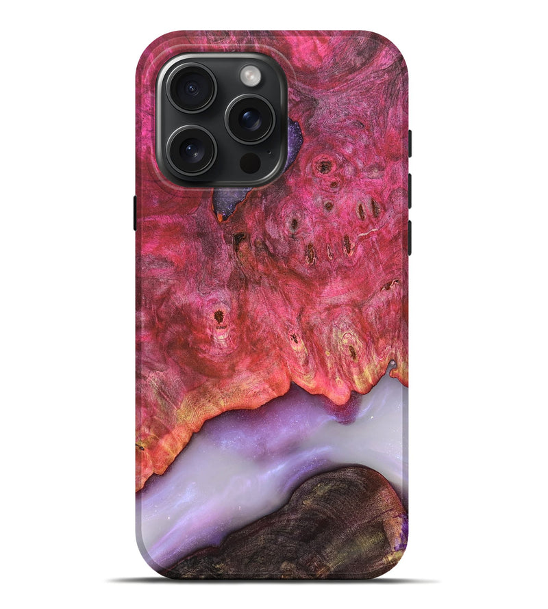 iPhone 16 Pro Max Wood Live Edge Phone Case - Dixie (Clear, 819261)