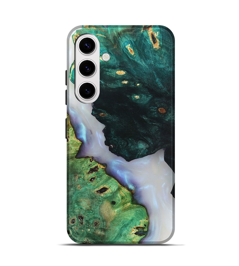 Galaxy S25 Wood Live Edge Phone Case - Ambrose (Clear, 819262)