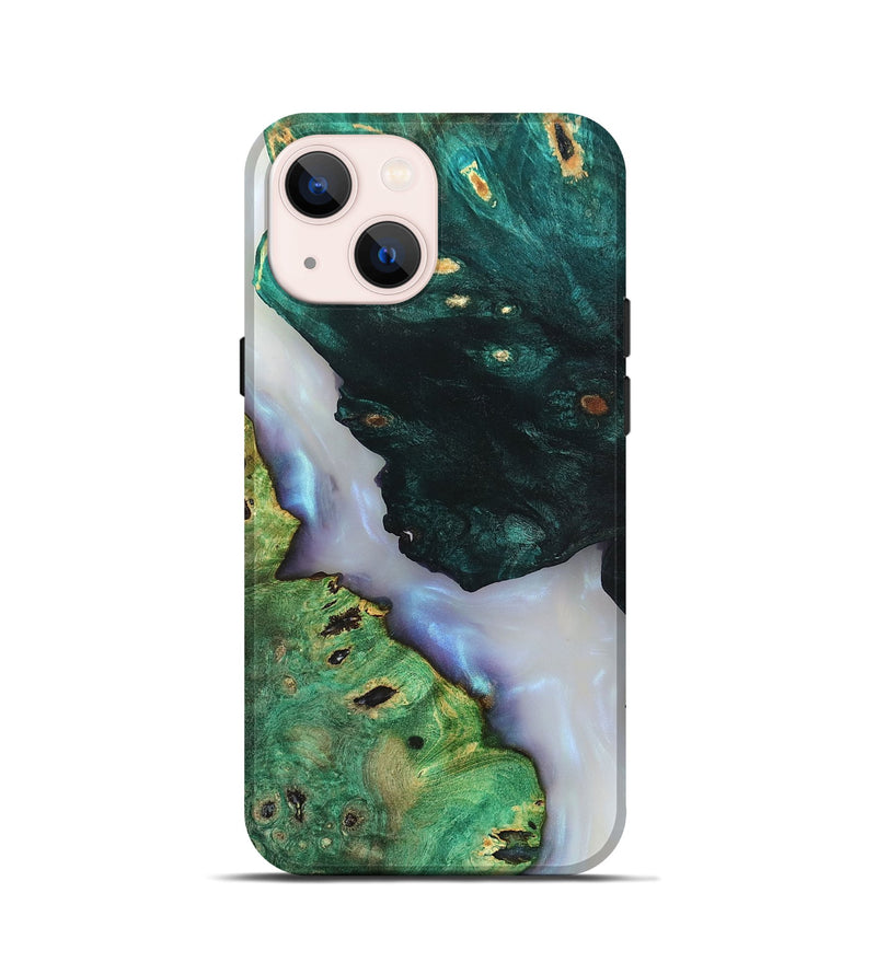 iPhone 13 mini Wood Live Edge Phone Case - Ambrose (Clear, 819262)