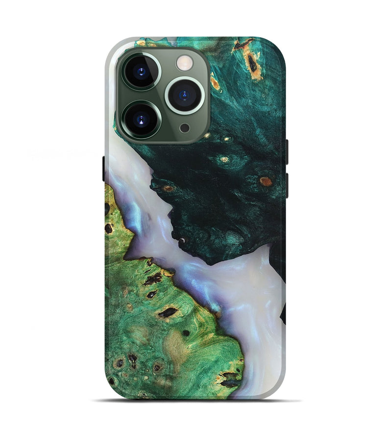 iPhone 13 Pro Wood Live Edge Phone Case - Ambrose (Clear, 819262)