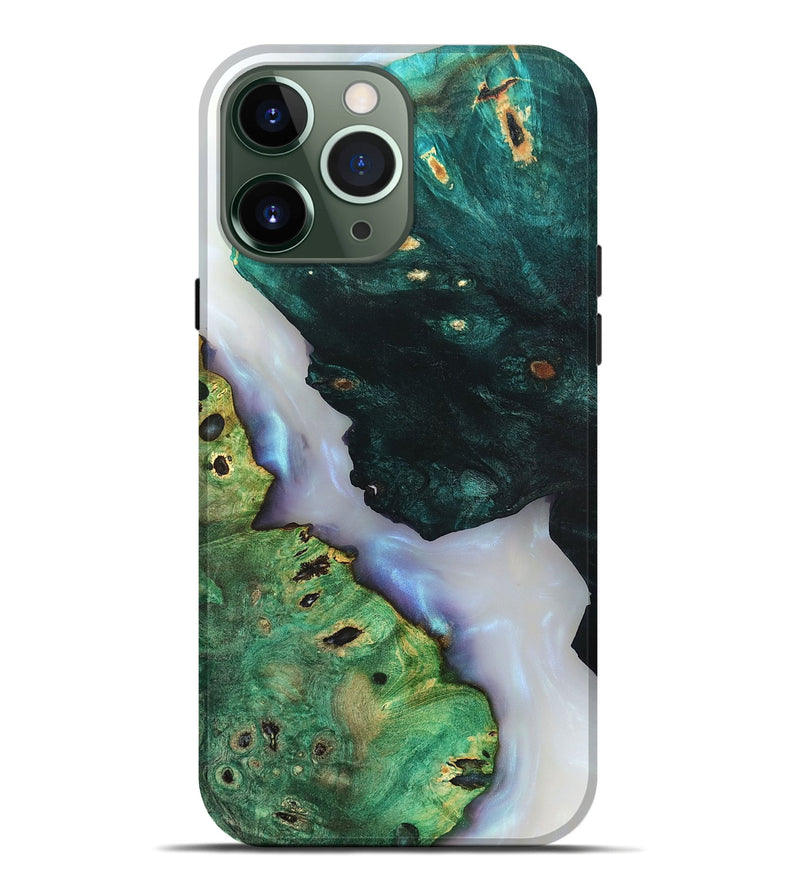 iPhone 13 Pro Max Wood Live Edge Phone Case - Ambrose (Clear, 819262)