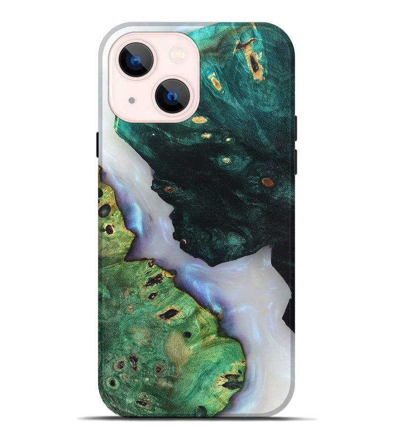 iPhone 14 Plus Wood Live Edge Phone Case - Ambrose (Clear, 819262)