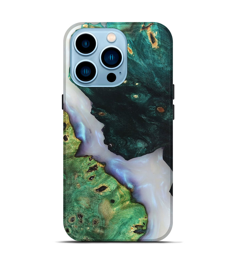 iPhone 14 Pro Wood Live Edge Phone Case - Ambrose (Clear, 819262)