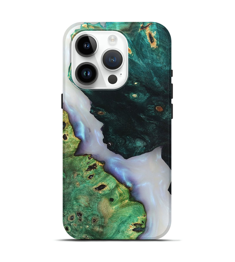 iPhone 15 Pro Wood Live Edge Phone Case - Ambrose (Clear, 819262)