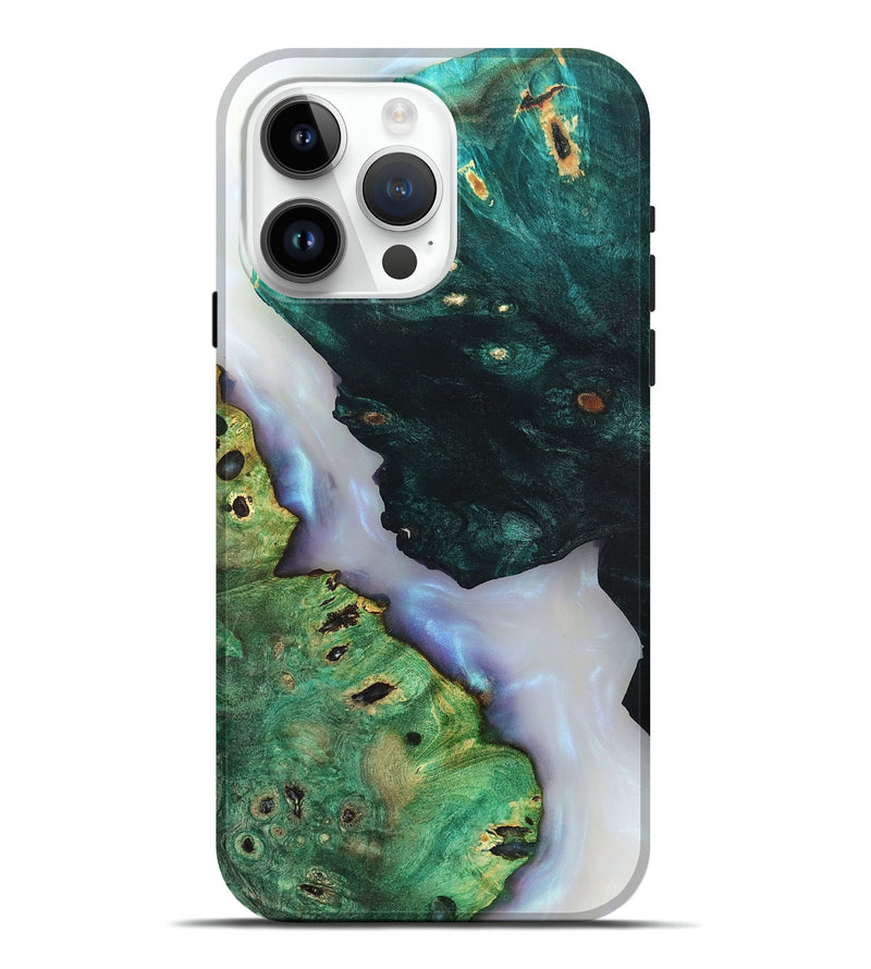 iPhone 15 Pro Max Wood Live Edge Phone Case - Ambrose (Clear, 819262)