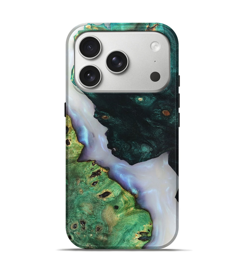 iPhone 17 Pro Wood Live Edge Phone Case - Ambrose (Clear, 819262)