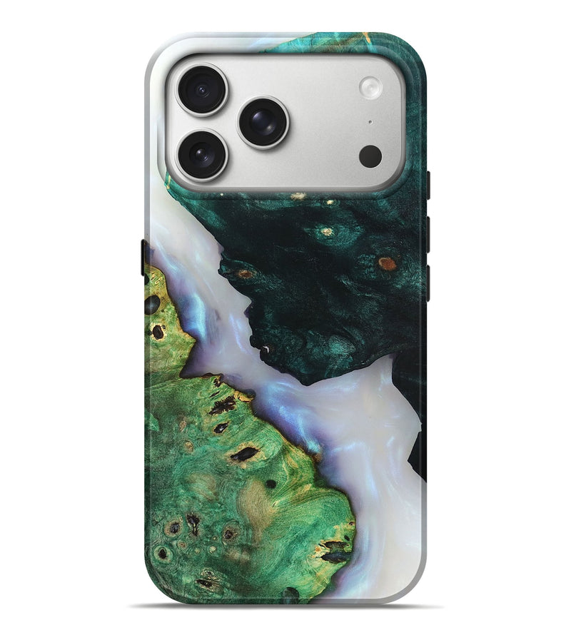 iPhone 17 Pro Max Wood Live Edge Phone Case - Ambrose (Clear, 819262)