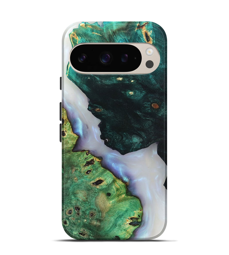 Pixel 9 Pro Wood Live Edge Phone Case - Ambrose (Clear, 819262)