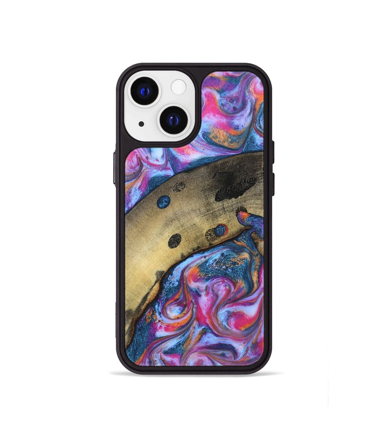 iPhone 13 mini Wood Phone Case - Indie (Blue, 819263)
