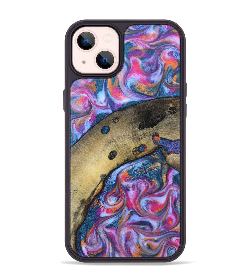 iPhone 14 Plus Wood Phone Case - Indie (Blue, 819263)