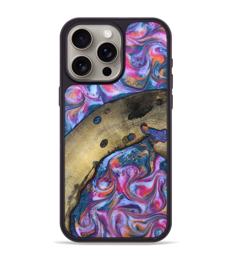iPhone 15 Pro Max Wood Phone Case - Indie (Blue, 819263)