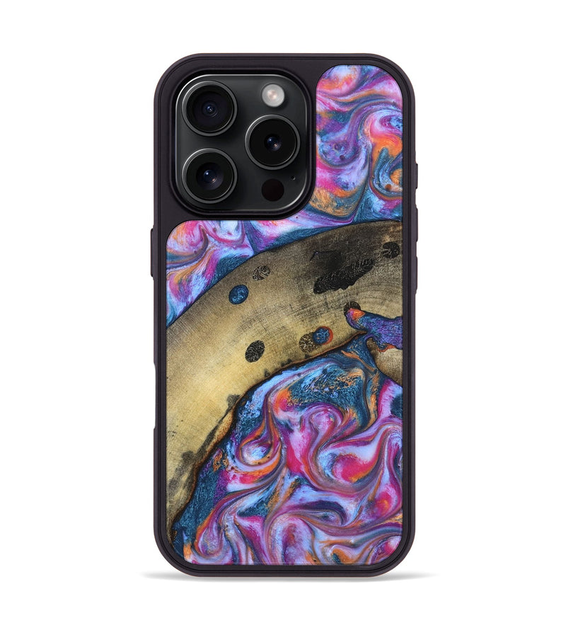 iPhone 16 Pro Wood Phone Case - Indie (Blue, 819263)