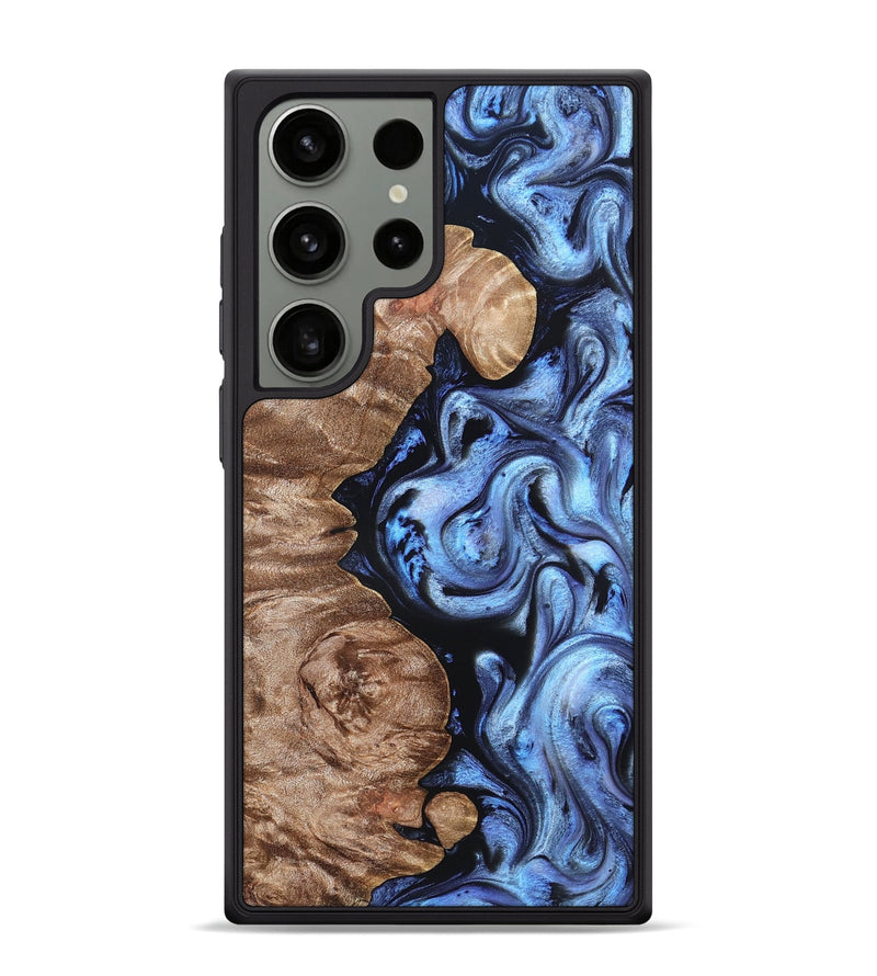 Galaxy S24 Ultra Wood Phone Case - Helen (Blue, 819264)