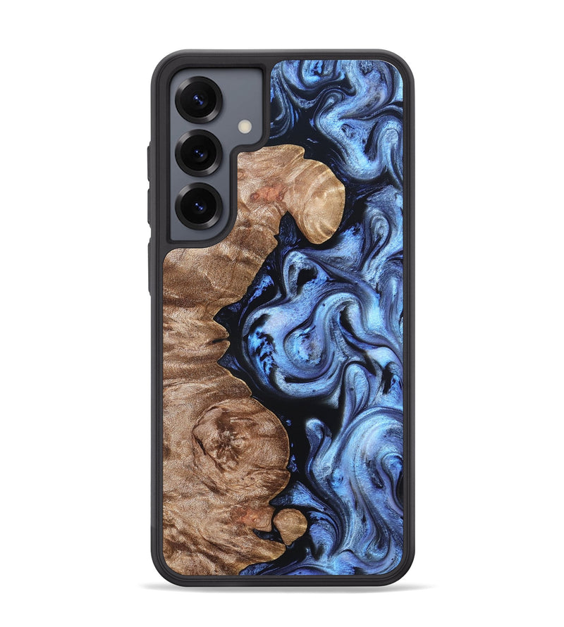 Galaxy S25 Plus Wood Phone Case - Helen (Blue, 819264)