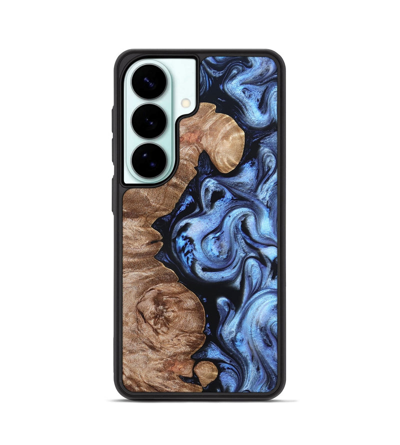 Galaxy S26 Wood Phone Case - Helen (Blue, 819264)