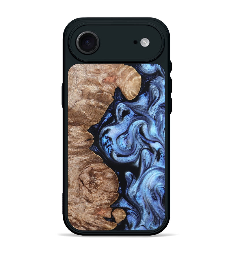 iPhone 17 Air Wood Phone Case - Helen (Blue, 819264)