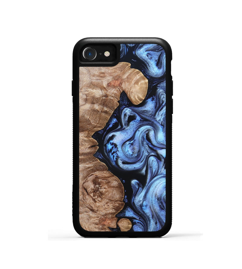 iPhone SE Wood Phone Case - Helen (Blue, 819264)